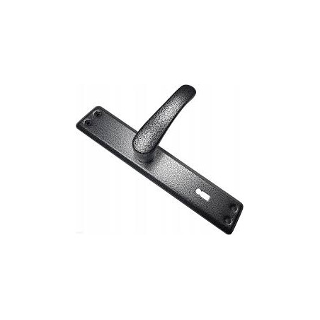 Klamka bramowa 90 klucz grafit